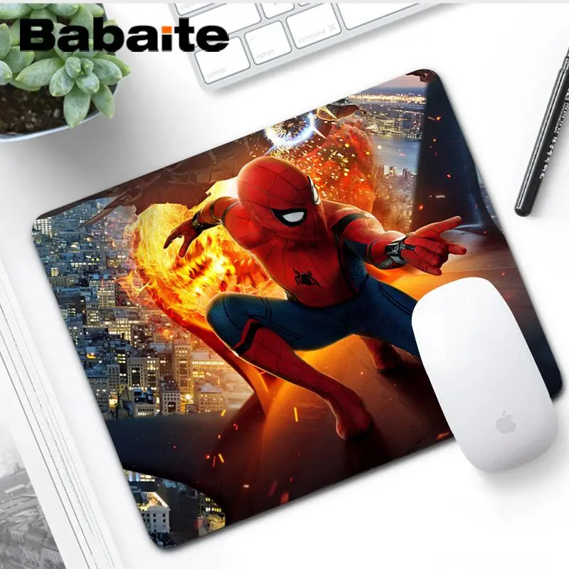 Babaite Нескользящие ПК Marvel Человек-паук геймер игровые коврики коврик для мыши ноутбук игровой Lockedge мыши коврик для мыши игровой коврик для мыши