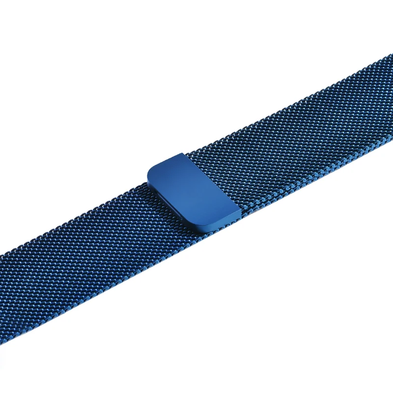 Ремешок для часов, Миланская петля, ремешок Нержавеющая сталь ремешок для наручных часов Apple Watch, Series1/2/3/4 Watch 42 мм, 38 мм, версия iwatch40mm 44 мм ремешок для часов - Цвет ремешка: blue