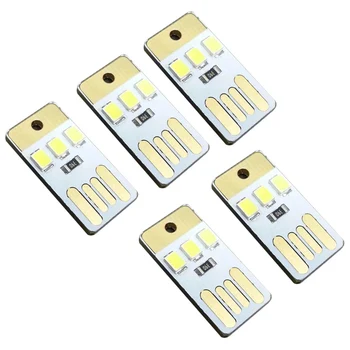 

Mini Single USB Night Light Desk Book Reading Lamp Camping Bulb Children'S Gifts For Mobile Charger Laptops