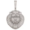 Super High Quality Lion Iced Out  Pendant Necklaces For Men Women Full Zircon Stone With Bling Cuban Chain Hip Hip Jewelry 5
