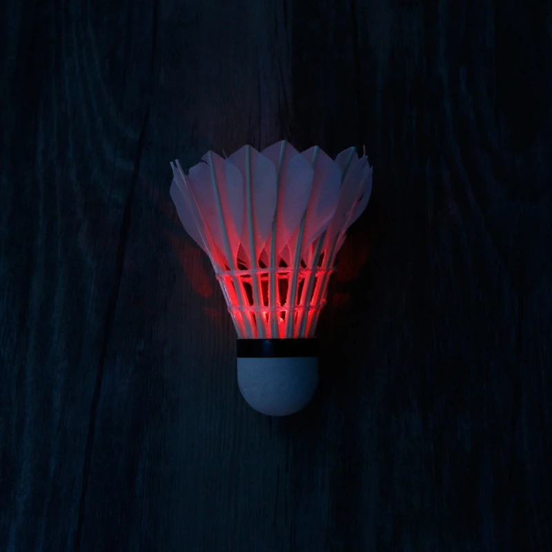 4pcs Dark Night Colorful LED Badminton Shuttlecock Birdies Lighting