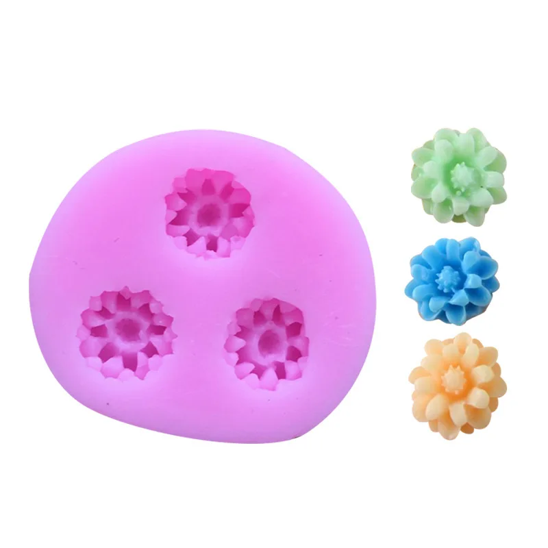 

Beautiful Chrysanthemum Cake Tools Flower Moulds Silicone Fondant Molds Wedding Cake Decorating Tools DIY Baking Chocolate