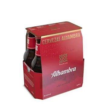 

Alhambra Tradicional Cerveza Lager, 4.6 % Volumen de Alcohol - Pack de 6 x 25 cl