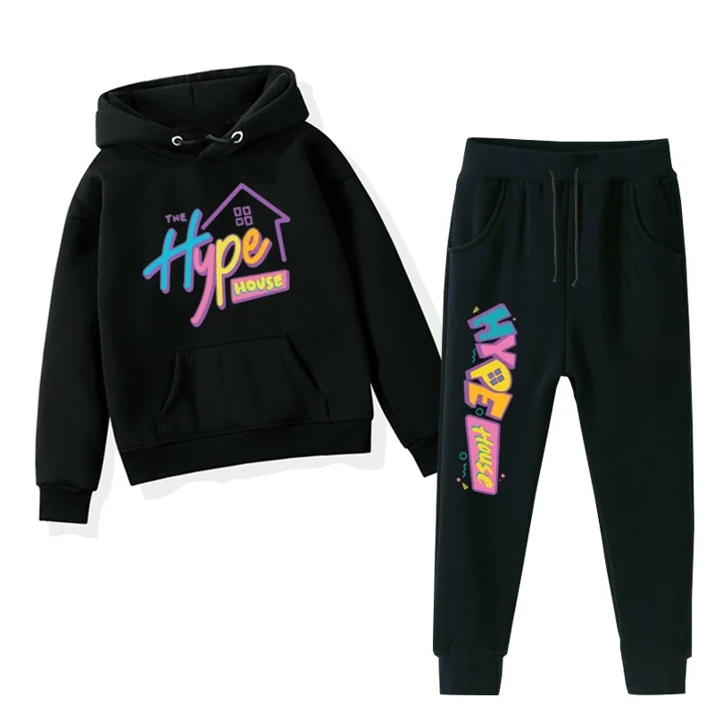 Hype House/Зимние толстовки с капюшоном Пуловеры Модная одежда Толстовка длинными