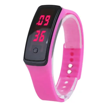

Fashion Sport LED Women Watches Candy Color Silicone Rubber Touchscreen Digital Watches Waterproof Bracelet Wrist Watch UND Sale