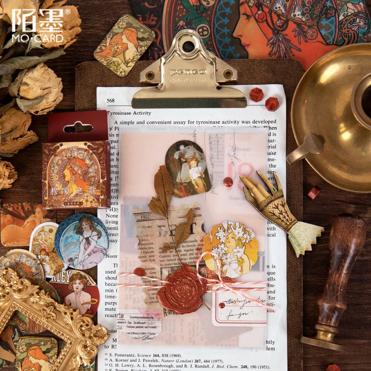 45 шт./кор. дикий лесной календарь Дневник Книга наклейка на конверт Стикеры Декоративные наклейки для скрапбукинга