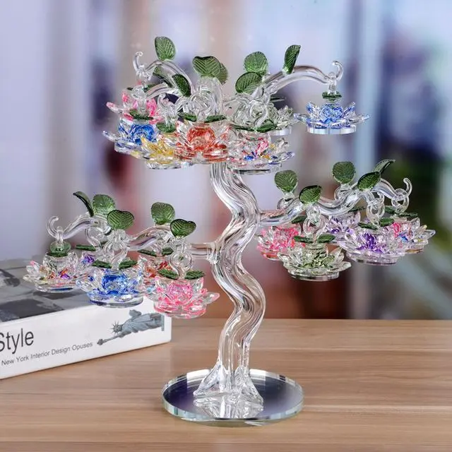 Хрустальное дерево лотоса предметы интерьера новая гостиная ТВ ковчег украшение