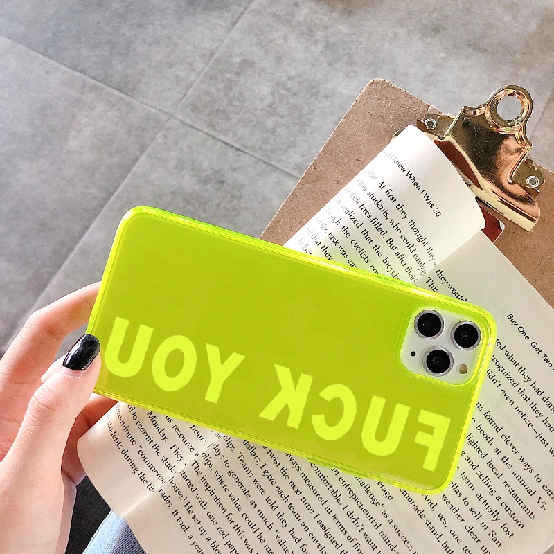 Флуоресцентный цветной чехол для телефона Samsung A50 A70 A51 A71 S20 S9 S10 plus Note 10 модные