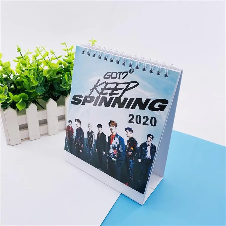 GOT7 Kpop GOT7 Blackpink X1 милый Настольный календарь фото картина Годовая программа подарок - Цвет: GOT7