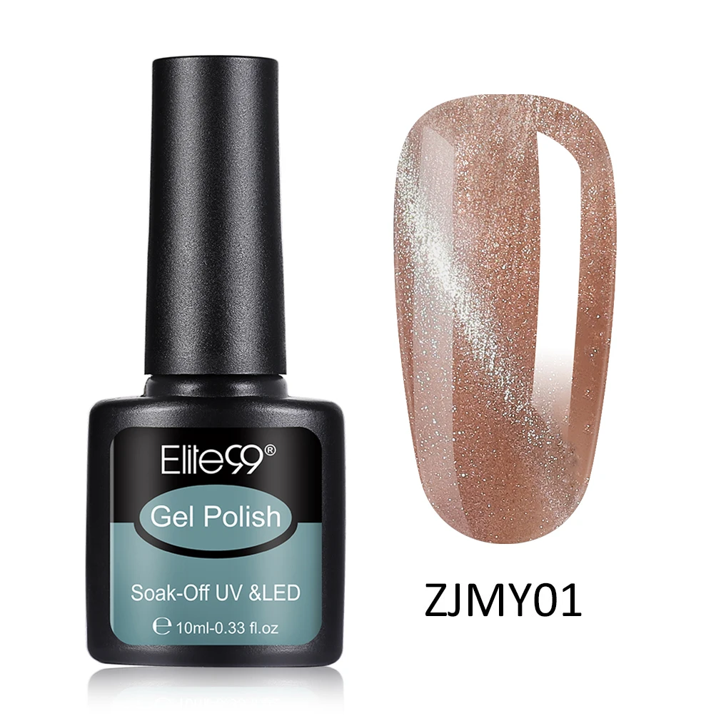 ZJMY01 Elite99 10 мл Гель-лак для ногтей 3D Звездный кошачий глаз УФ-гель лак удаляющийся замачиванием телесный розовый кошачий глаз Гель-лак для маникюра Лак для ногтей - Цвет: ZJMY01