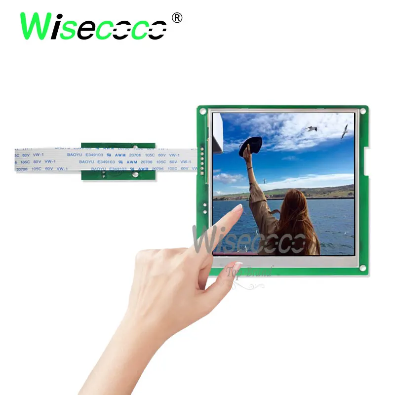 Wisecoco 4,1 дюймов 720*720 ЖК-экран дисплей с сенсорной функцией поддержка подключения компьютера