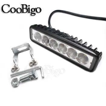 

10pcs 6 inch 18W LED Spot Flood Work Light Worklight LED Work Lights for Off Road Vehicle SUV Car Trucks Accessories