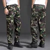 Spring Brand Men Fashion Cargo Pants Multi-pockets Baggy Men Pants Casual Trousers Overalls Camouflage Pants Man 1