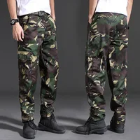 Spring Brand Men Fashion Cargo Pants Multi-pockets Baggy Men Pants Casual Trousers Overalls Camouflage Pants Man 1