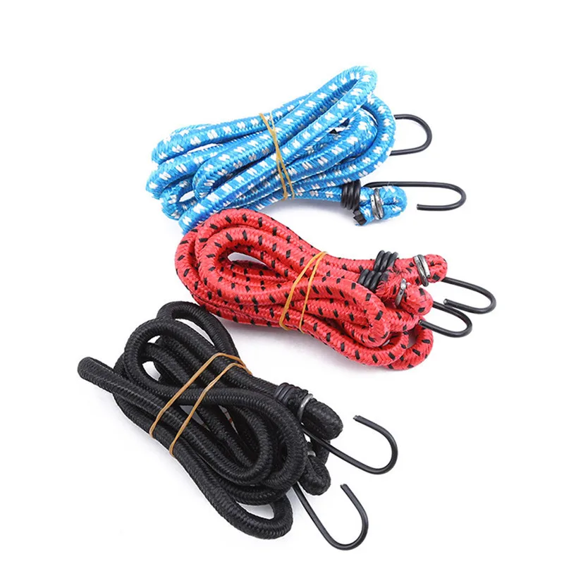 Elastic Bungee Cord Hooks Bikes Rope Tie Bicycle Luggage Roof Rack Strap Fixed Band Hook Elastics Rubber Luggage Rope