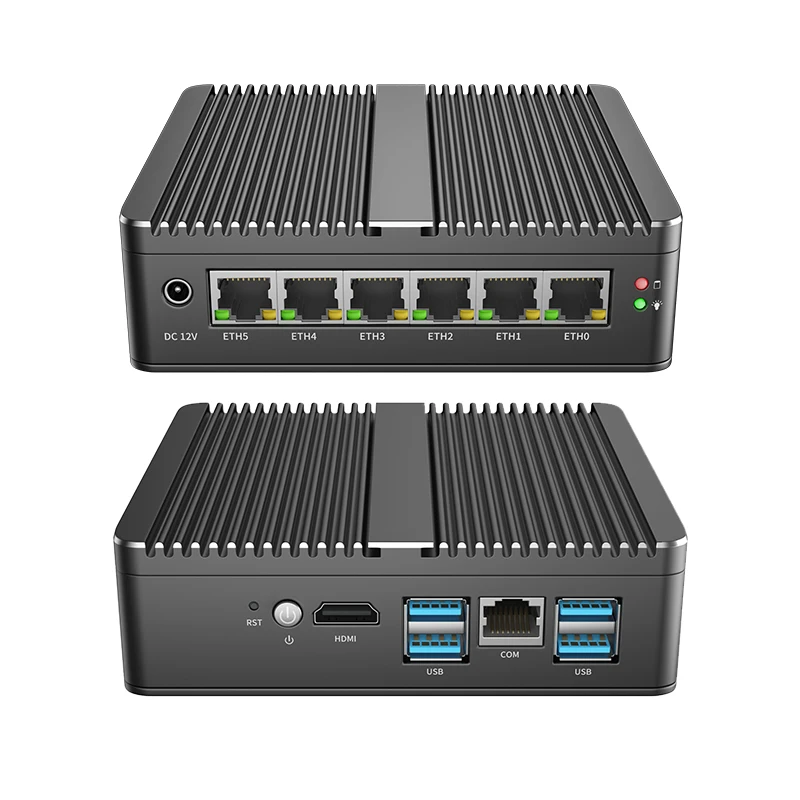 Мини-ПК Celeron 3865U 4205U pentium 5205U промышленный ПК межсетевой маршрутизатор для pfSense AES-NI 6