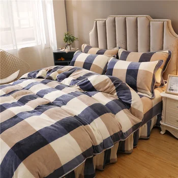 

3pcs Bedding Bed Skirt Wedding Bedspread Bed Sheet Mattress Cover Full Twin Queen King Size Bedsheets Free 2pcs Pillowcases