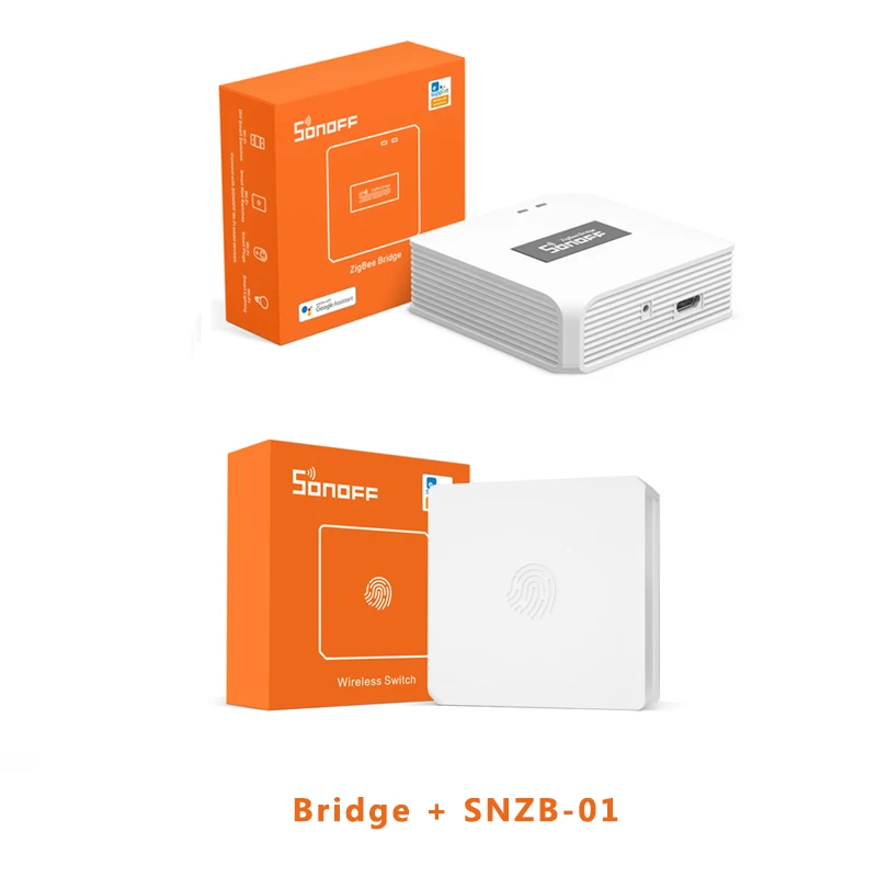 SONOFF Zigbee Bridge SNZB-01 SNZB-02 SNZB-03 SNZB-04 BASICZBR3 ZBMINI DIY Switch Smart Home Security,Work with Alexa Google Home 
