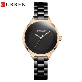 

CURREN Relogio Masculino Women Watch Stainless Steel Quartz Wrist watch Creative Design Ladies Clock Female Watch Montre Femme