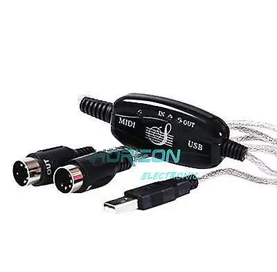 

MIDI USB Cable Converter PC to Keyboard Adapter new HOT