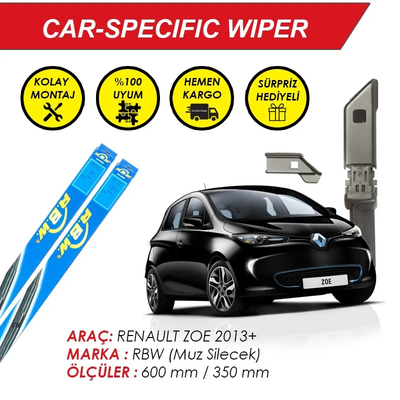 Стеклоочистители RBW для Renault Zoe Fit Нажимные кнопки 2013 + | Автомобили и мотоциклы