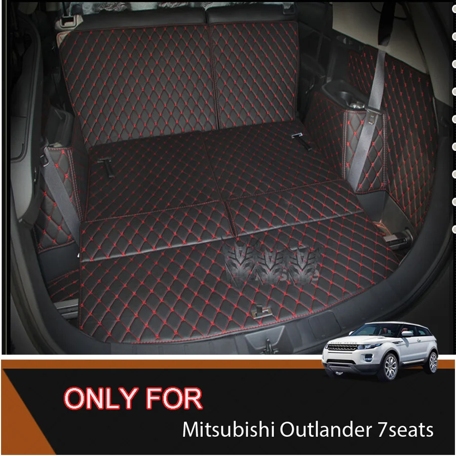 Car Custom Special Trunk Mats For Mitsubishi Outlander 7seats Durable