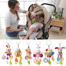 Speelgoed-sonajeros móviles para cochecito de bebé recién nacido, juguetes educativos de animales de dibujos animados, campana colgante, 0-12 meses