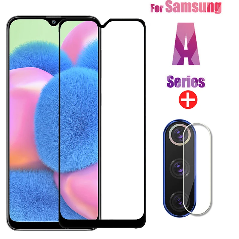 2 в 1 процессором обработки изображений A30S Защитное стекло для Samsung Galaxy A51 A12 A31 M21 A21S