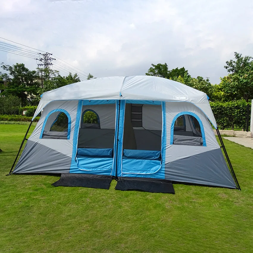 Roos Ontmoedigd zijn is er Grote Camping Tent Outdoor Grote Familie Tent 8 10 12 Persoon Party Tent  Waterdicht Cabine Kamp Anti Uv Marquee Tenten|Tenten| - AliExpress