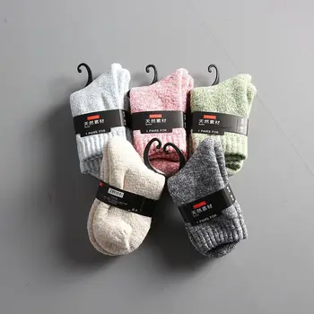

5 Pairs Mens Winter Warm Upset Cotton Popular Sock Male Stylish Casual Breathable Against Stench Work Socks Hot Sale 2020