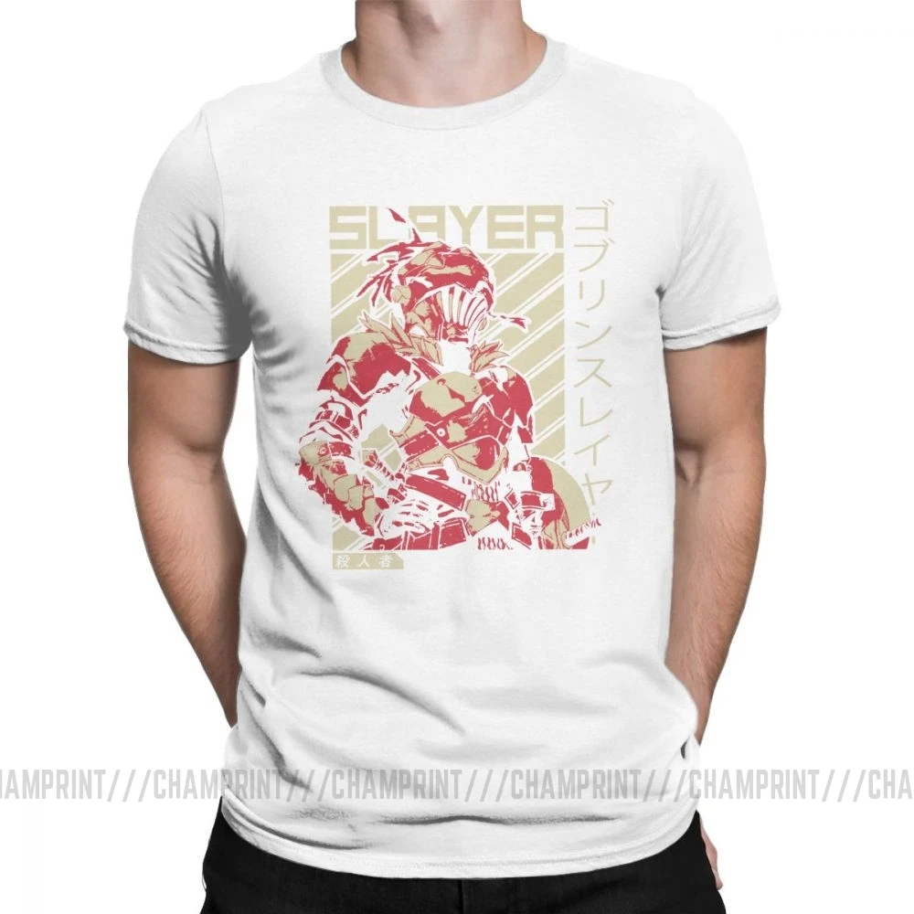 Goblin Slayer жрица футболки мужские Аниме оригинальные топы короткий рукав Повседневная графическая футболка Crewneck Чистый хлопок Футболка - Цвет: Белый