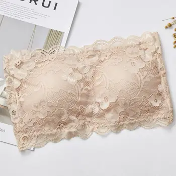 

Teenage Girls Seamless Wrapped Chest Tops Women Removable Pads Tube Top Sports Basic Female Strapless Bra Bandeau Underwear