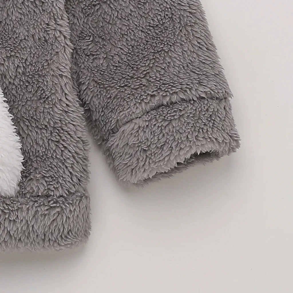 Newborn Winter Cute Sweatshirt Infant Baby Boys Girls Warm Thick Fleece Hooded Cartoon Coat Fashion Outwear With New Brand