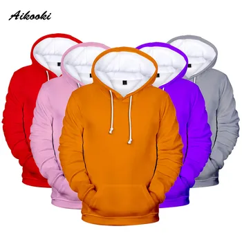 

Fashion Brand Hoodies Men's 2019 Men/Women Cap Sweatshirts Custom Colourful Gradient Hoodie Mens Solid Color Hooded Blue Coat 3D