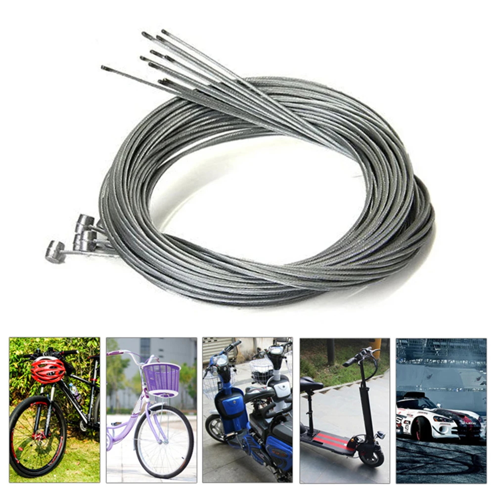1.75M Road Bike Bicycle Brake Inner Wire Cable Line Stainless Steel 5Pcs