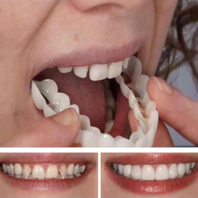 

3PCS Tooth Hygiene Care Teeth Whitening Veneer Comfort Fit For Upper Teeth Cover Oral Teeth Top Cosmetic Veneer