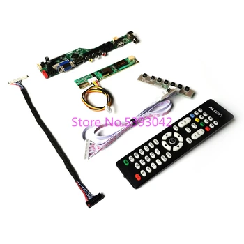 

For LP171WX2 (TL)(A1)/(TL)(A2)/(TL)(A3)/(TL)(A5) LVDS 30Pin USB+HDMI+VGA+AV TV Remote 1440*900 analog 1CCFL controller board kit
