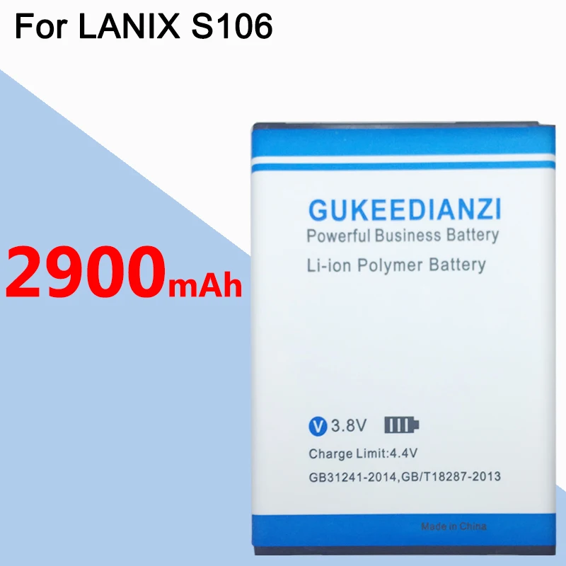 GUKEEDIANZI S106-BAT 1400 мАч батарея для LANIX S106-BAT S106 мобильный телефон аккумуляторная батарея