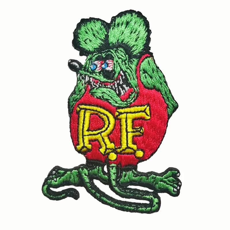 RF Ed Roth Big DAD Tales of the Rat Fink вышитые Нашивки симпатичные животные Пришивные