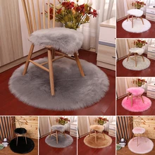 40/90 см круглые плюшевые мягкий уголок коврик для Bedromm Гостиная пол Декор плюшевый ковер подходит для кафельной плитки стулья, деревянный ящик