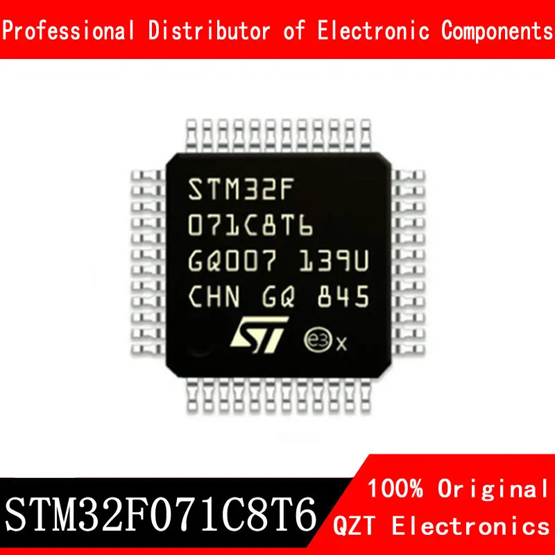 5pcs stm8s105k4t6c lqfp 32 smd 2 kb 8bit microcontroller mcu 16 kb 16 mhz 10 bit 25 i o 2 95 v 5 5 v 5pcs/lot new original STM32F071C8T6 STM32F071 LQFP-48 microcontroller MCU In Stock