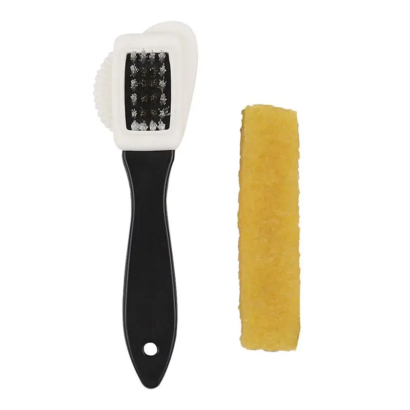 

3 Side Useful Suede Shoe Brush Rubber Eraser Set Cleaning Brush Set S-shaped Shoe Cleaner for Nubuck Suede Boot Shoe