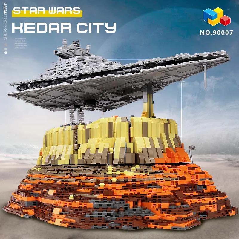 90007 звезда игрушки Звездных Войн совместимы с Lego MOC 18916 Эмпайр более Jedha Город