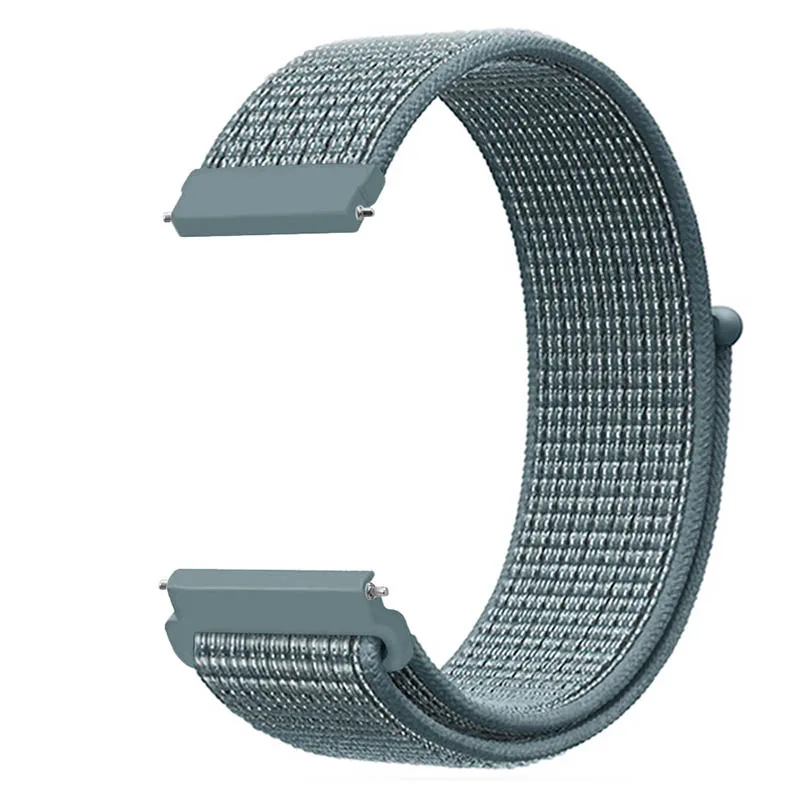 Celestial Teal Нейлоновый спортивный ремешок для часов Huami Amazfit Bip на липучке для Amazfit GTR 47 мм 42 мм Amazfit GTS Ремешки для наручных часов 20 22 мм - Цвет ремешка: Celestial Teal