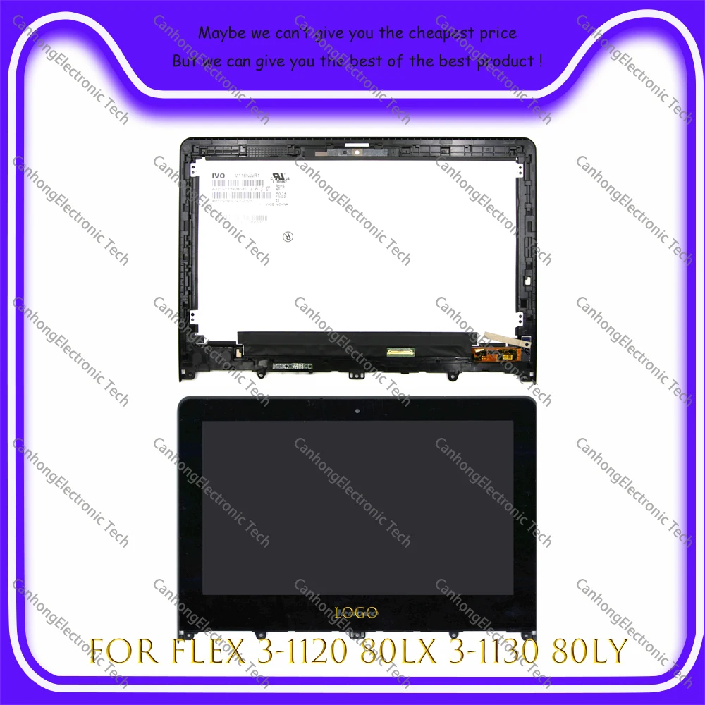 ЖК-дисплей 11 6 дюйма для Lenovo Flex 3-1120 80LX 3-1130 80LY дигитайзер сенсорного экрана в сборе