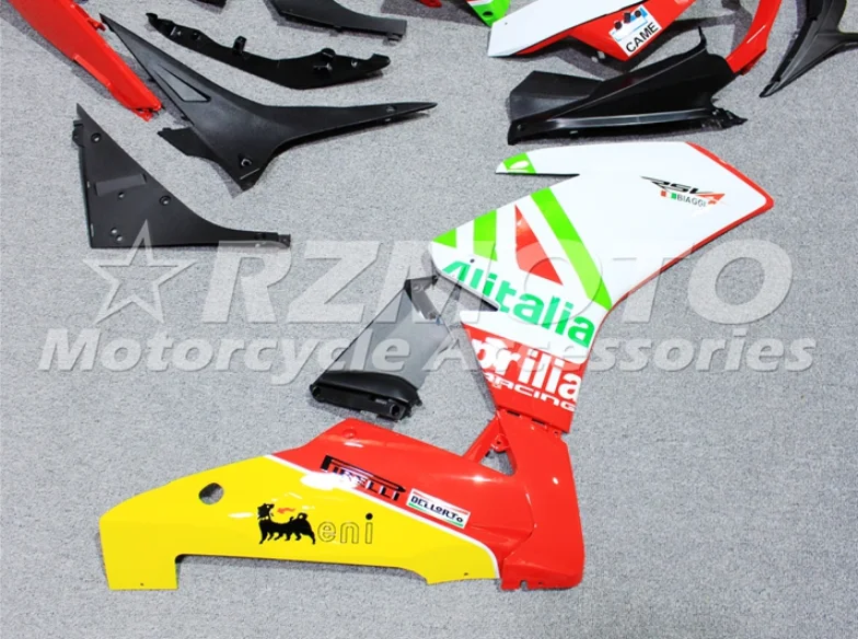 Литьевая Форма ABS Обтекатели комплект подходит для Aprilia RSV4 1000 2009- 09 10 11 12 13 14 на заказ красный белый