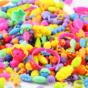 

Kids Girls Handmade Art Craft Children Creative DIY Beads Toy Accessory Set Educational Toys For Gifts And Presents