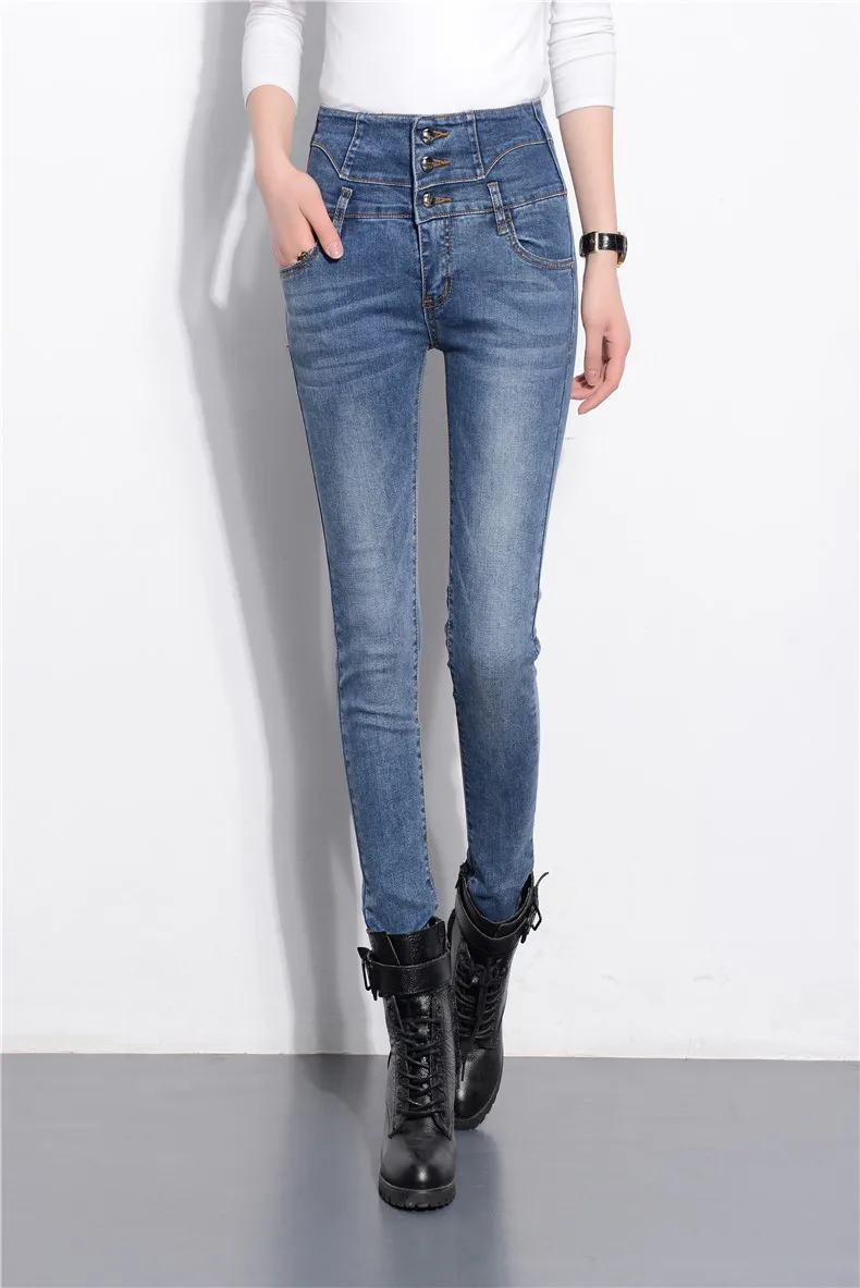 Jeans for women Skinny Stretch Pencil Pants High waist Jeans Women 2020 Summer
