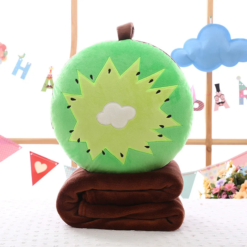 2 in 1 Pillow blanket filling fruit vegetables food Anti-stress soft creative pillow cushion plush girl hobby Children toy gift