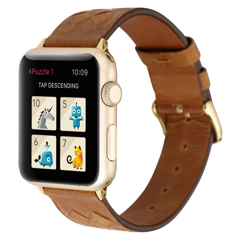 Ремешок для Apple watch 44 мм 40 мм 42 мм 38 мм corra iwatch 4 5 3 2 высококачественный кожаный браслет аксессуары для Apple watch 4 5